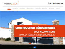 Tablet Screenshot of construction-renovation85.com